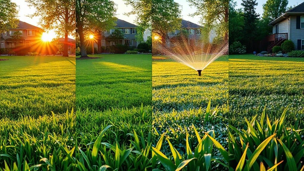 seasonal lawn watering schedule