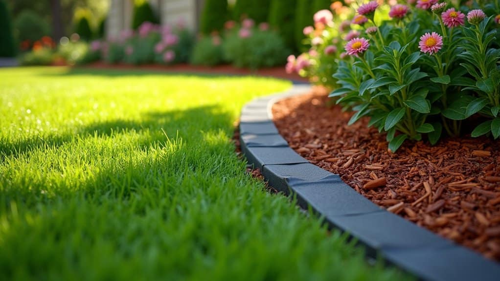 clean landscape design border edging