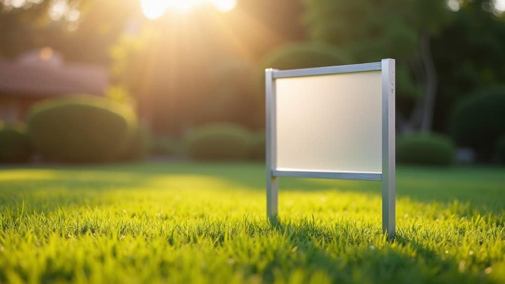 lawn signs modern materials used