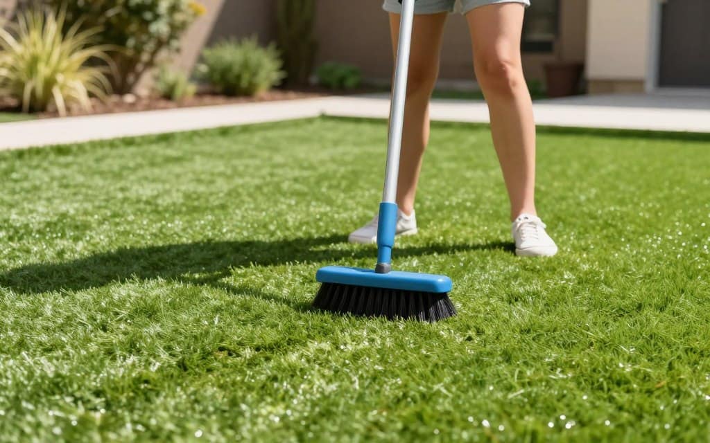 Easy turf maintenance showing simple care procedures for artificial grass in Dyer Easy turf maintenance showing simple care procedures for artificial grass in Dyer