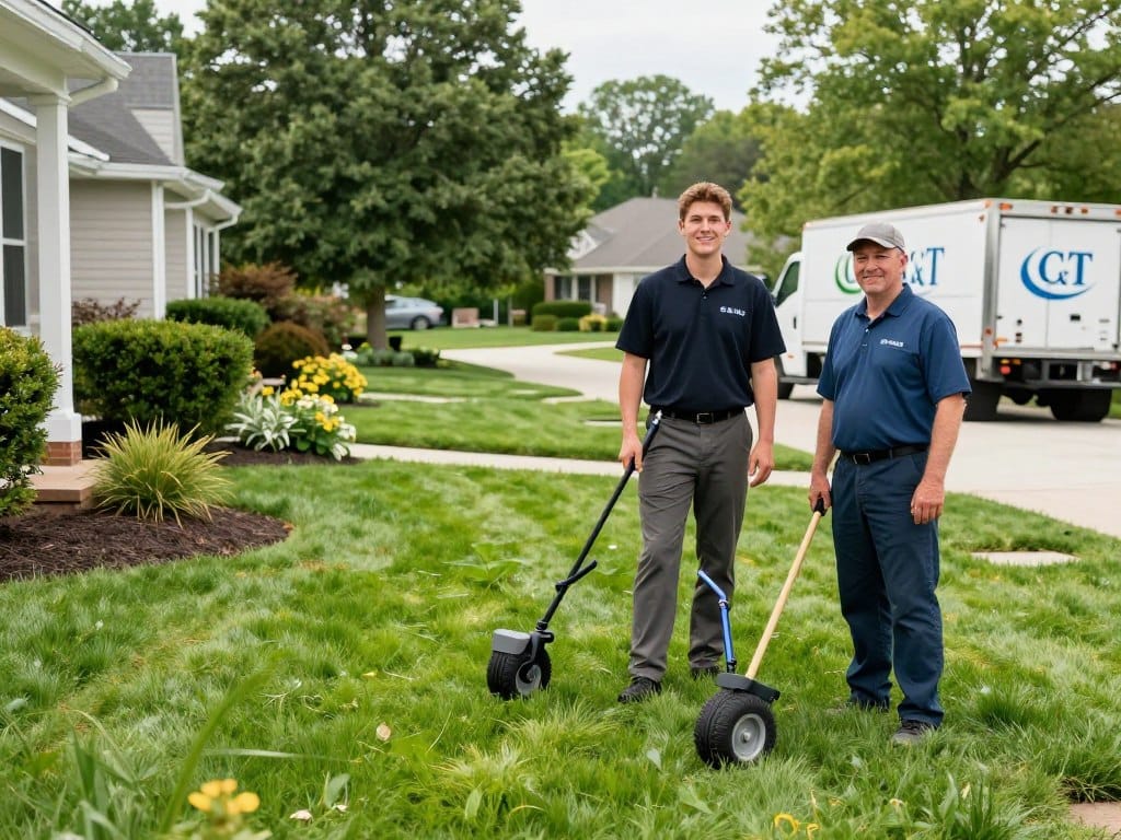 C&T Lawn and Landscape professional team providing lawn care services in Dyer Indiana C&T Lawn and Landscape professional team providing lawn care services in Dyer Indiana