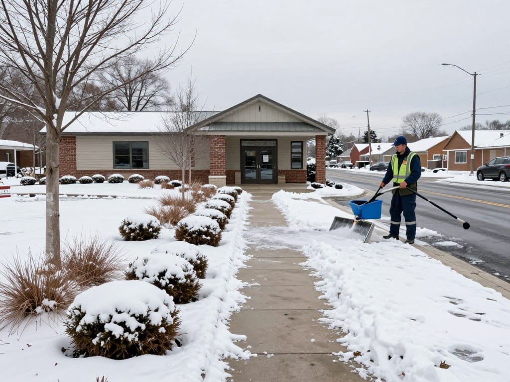 Winter landscape protection and snow management in Dyer Winter landscape protection and snow management in Dyer