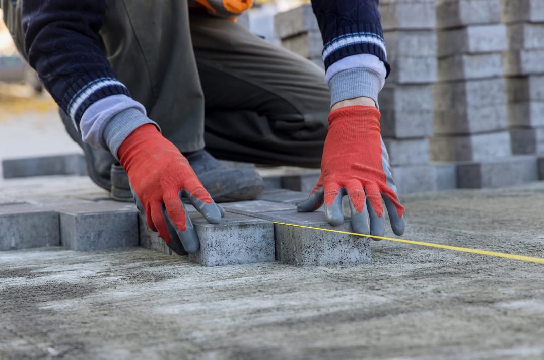 laying pavers with precision