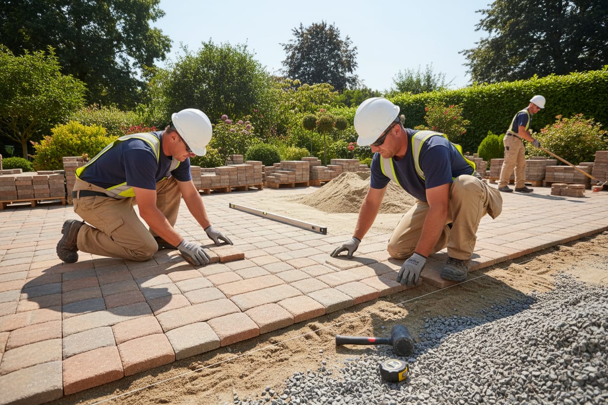 how to install pavers