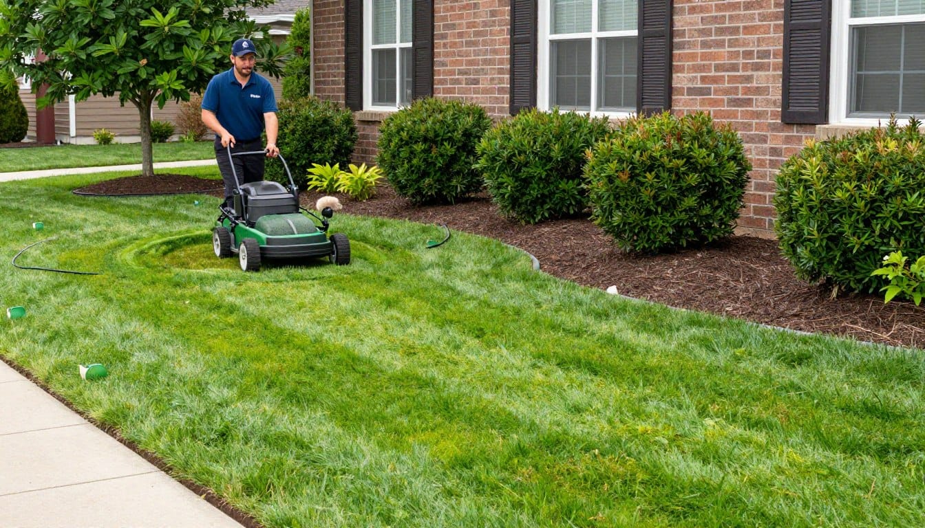 Full-service lawn care including mowing, trimming, and landscape maintenance Full-service lawn care including mowing, trimming, and landscape maintenance