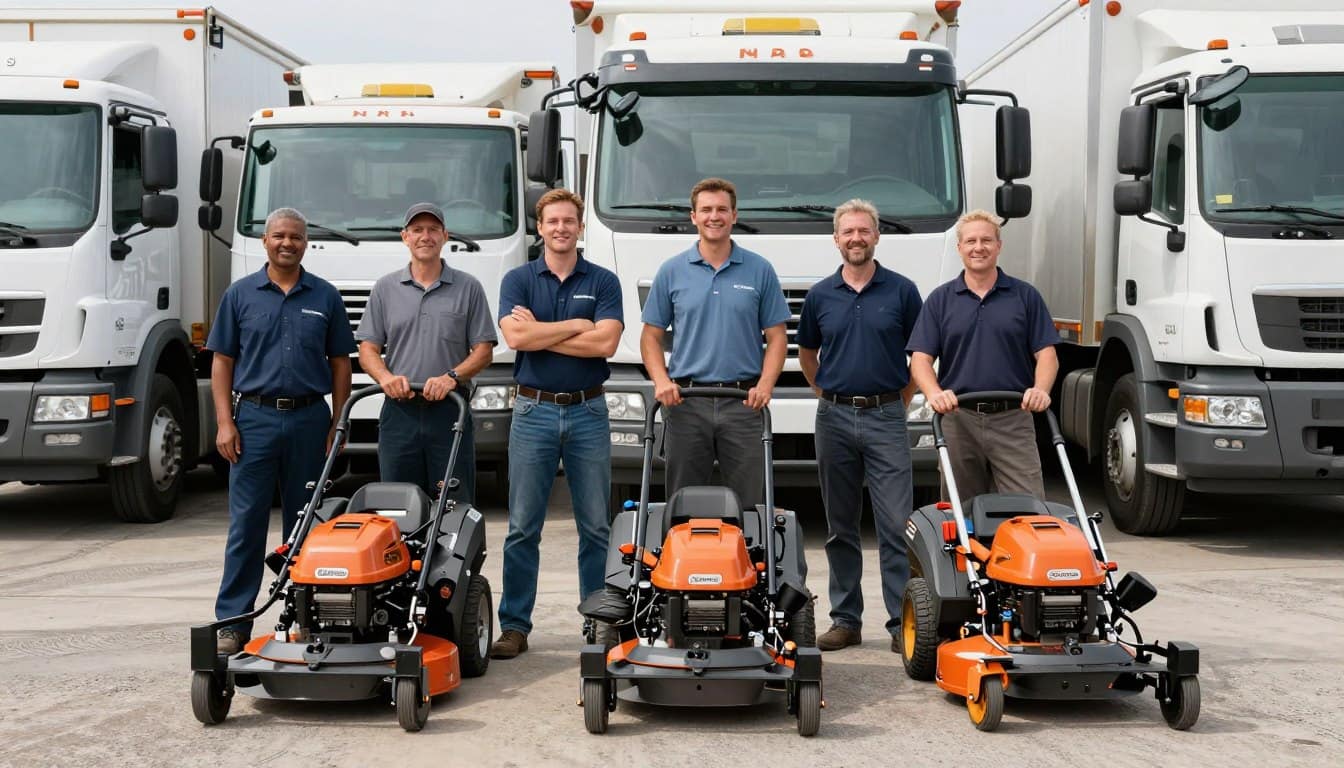 C & T Lawn and Landscape commercial crew and equipment C & T Lawn and Landscape commercial crew and equipment