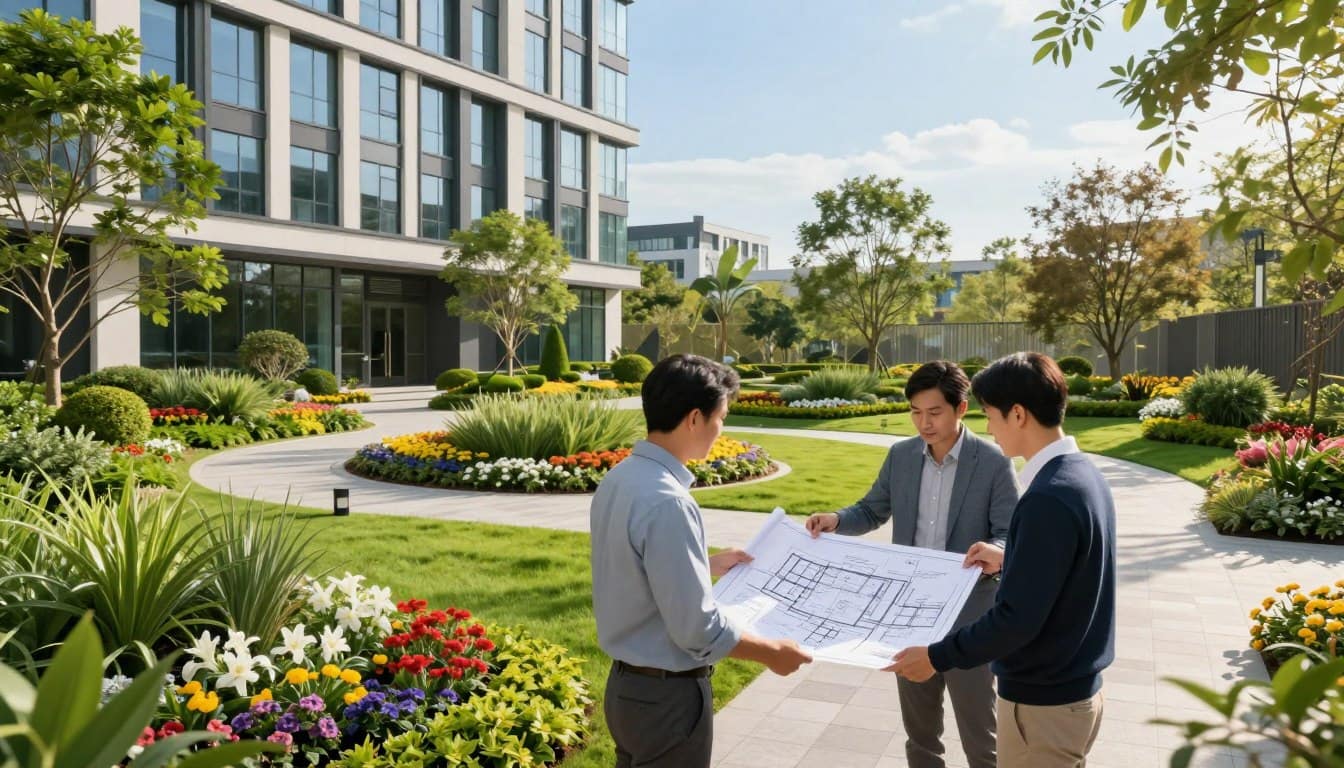 Commercial Landscape design/build Services in Dyer