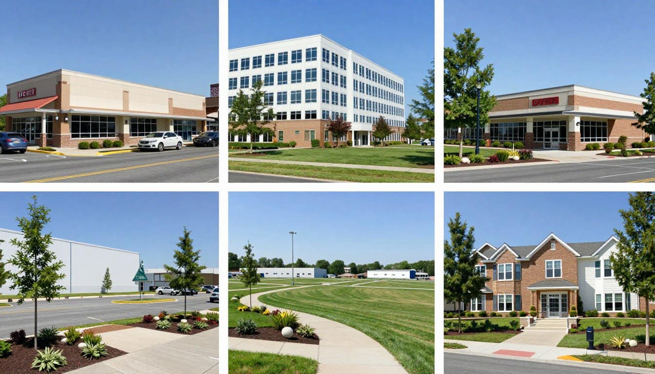 Various commercial property types in Dyer Indiana Various commercial property types in Dyer Indiana