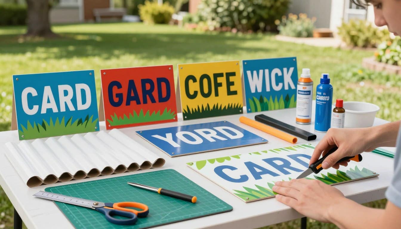 how to make custom yard signs