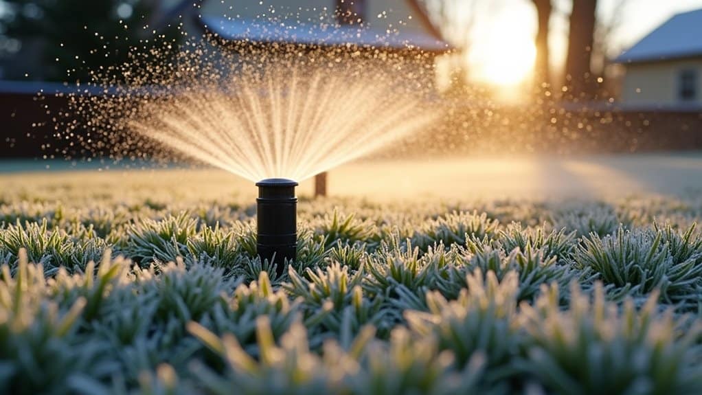 precise scientific winter lawn watering management