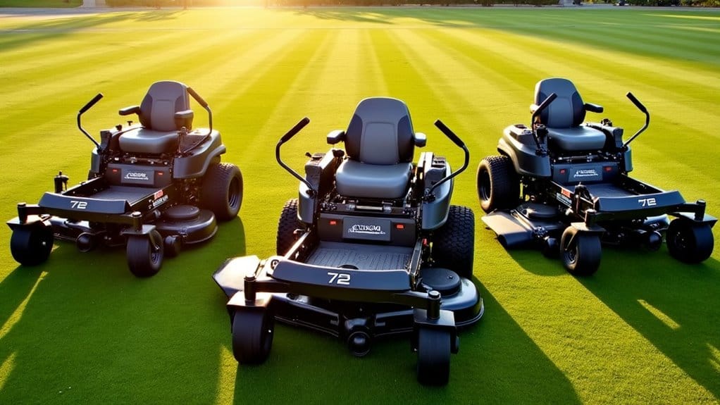 professional landscaping mower categories