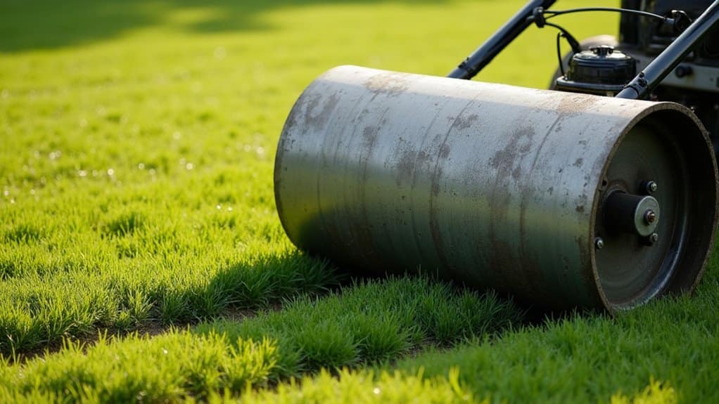 soil compression and lawn leveling