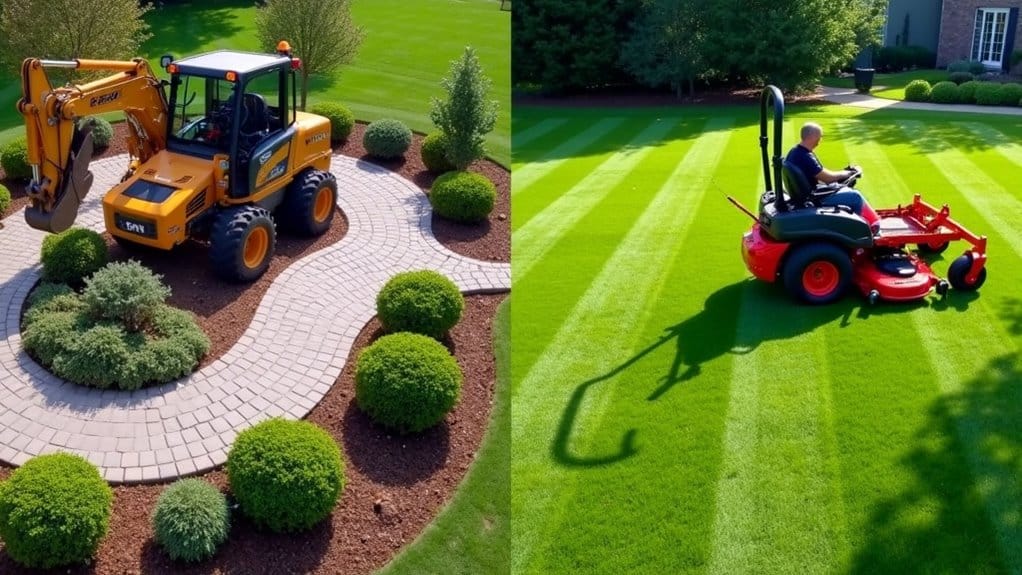 specialized commercial grade landscaping equipment required