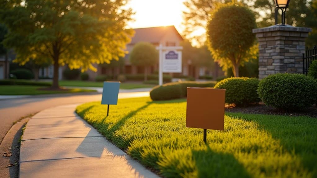 specific hoa sign display rules