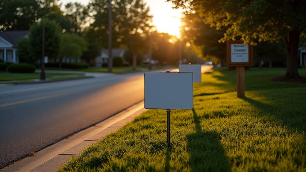 zoning laws govern yard sign regulations