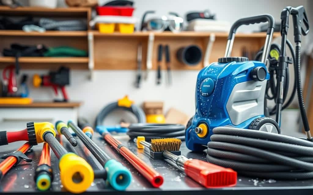 Specialized gutter cleaning tools and pressure washing equipment Specialized gutter cleaning tools and pressure washing equipment